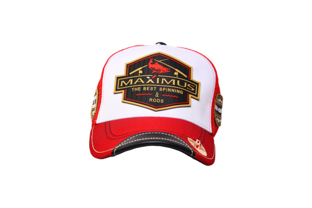 Кепка Maximus Mesh с сеткой,белый/красный (MCM)