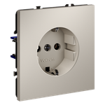 Розетка встраиваемая VOLTUM S70 с заземлением 16А, (кашемир)