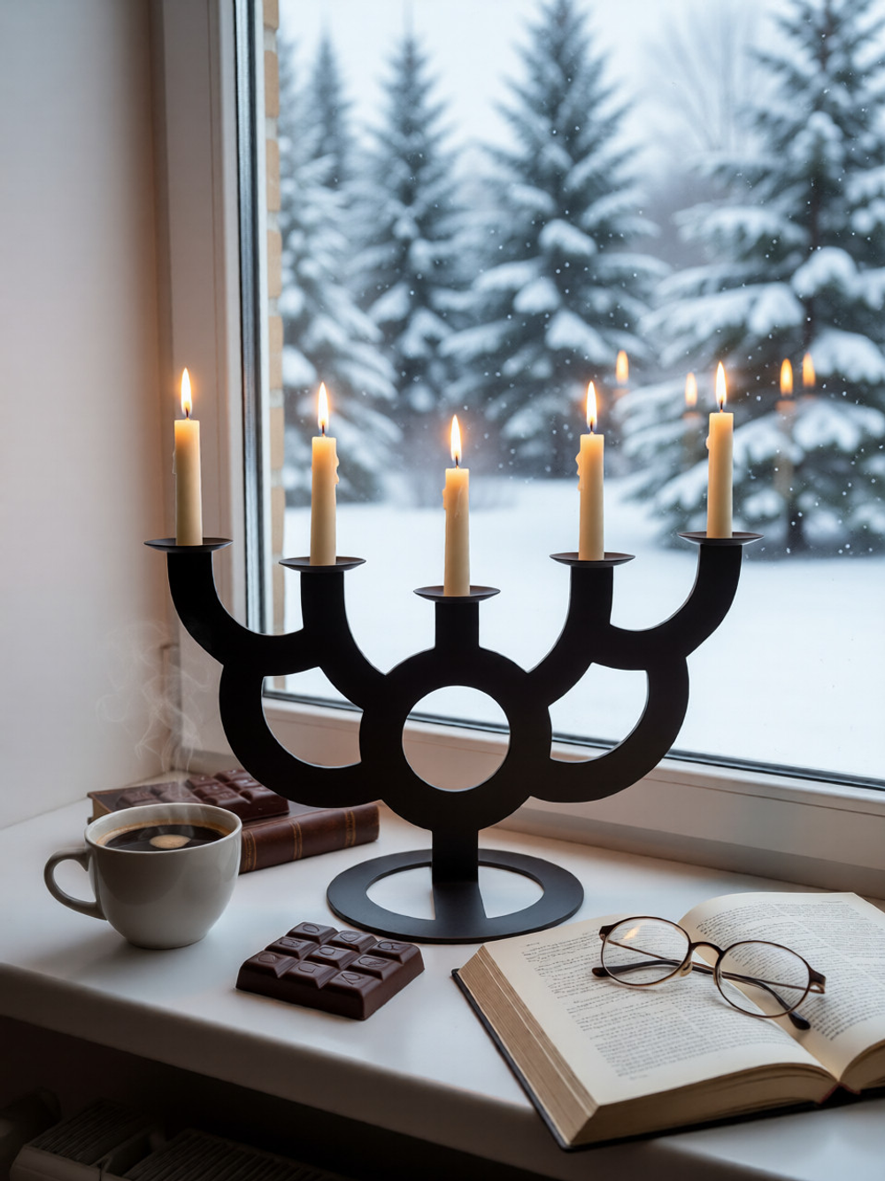 Подсвечник для свечей "Полумесяц""