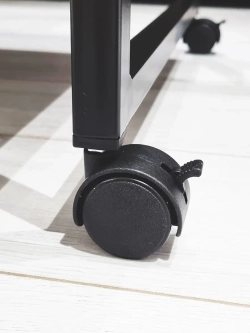 Колесики мебельные поворотные с тормозом стопом и резьбой М8