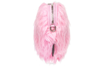 Balenciaga Faux Fur Coin Purse, Clutch Regular Women"s Pink