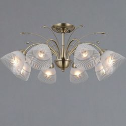 Люстра на штанге ILLUMICO AREZZO IL0594-8CSQ-25 AB AREZZO