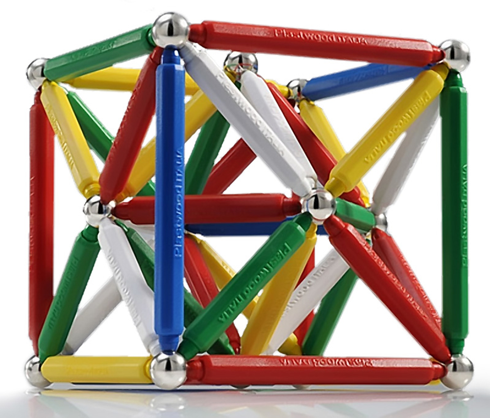 КОМПЛЕКТ Магнитный конструктор СУПЕРМАГ Базовый набор