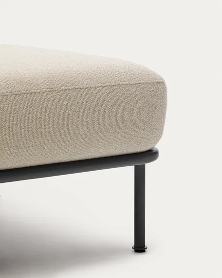 Пуф для ног Aurum цвета экрю 85 x 85 см