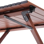 Стол кемпинговый складной DC-5003, 114*59*43 см, цвет: орех, каркас алюминий, ТуристМастер