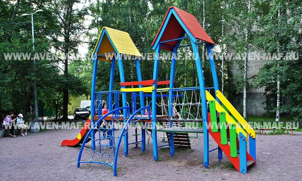 Игровой танцующий городок Цветной