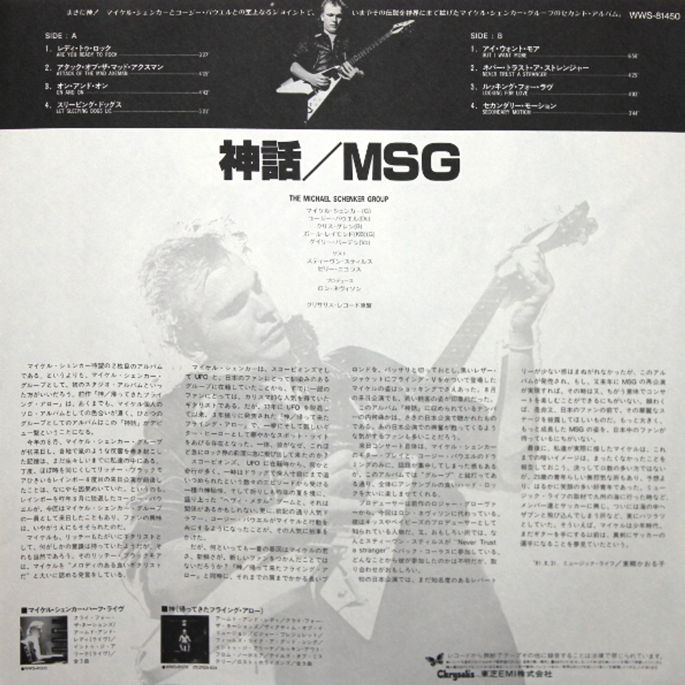 The Michael Schenker Group / MSG (LP)