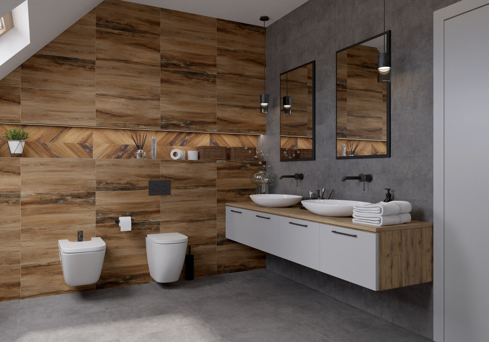 Плитка настенная Керамин Студио 60x30 см 1.98 м² матовая цвет коричневый дерево