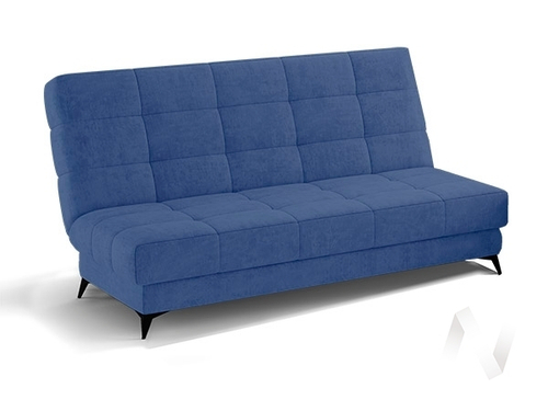 Диван прямой Корсика БД (велюр синий)