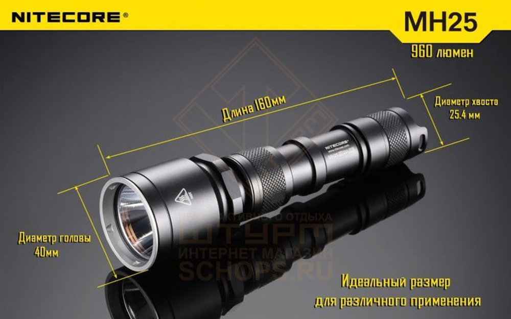 Фонарь Nitecore MH25
