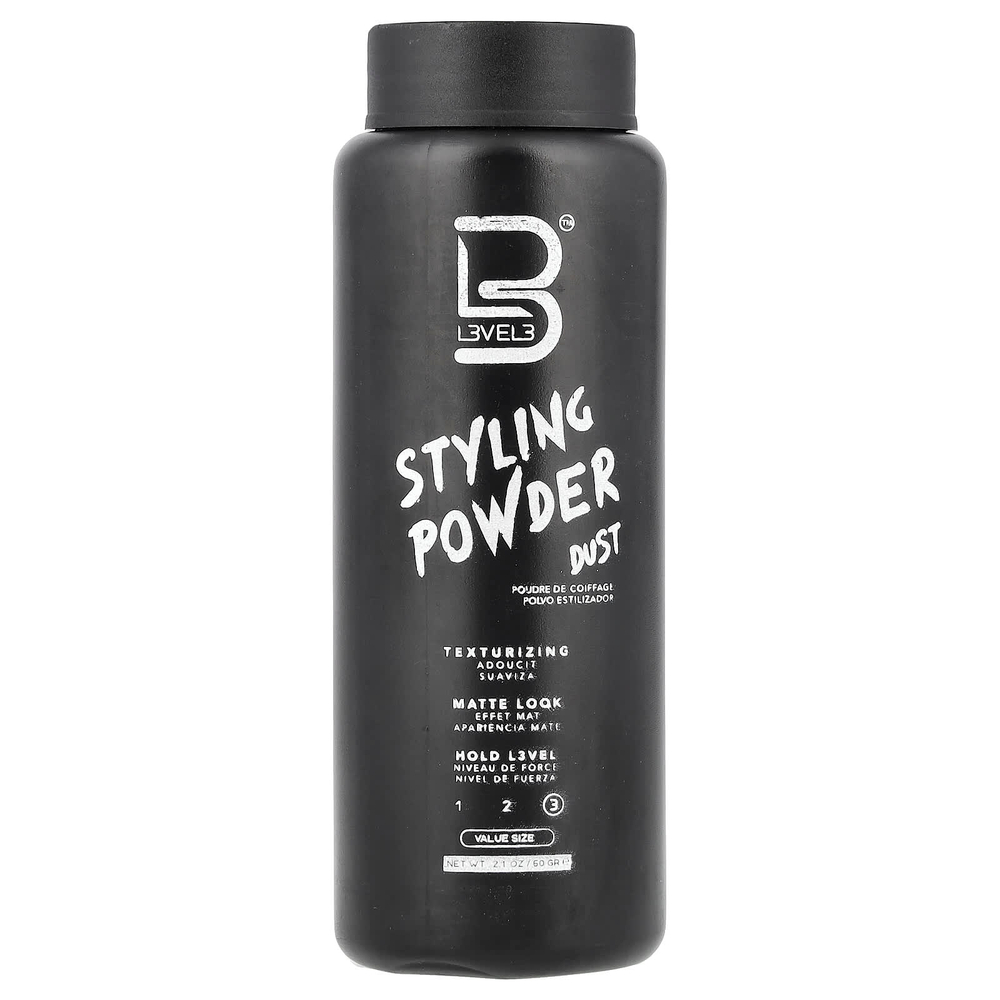 Level 3, Пудра для укладки, пыль, 60 г (2,1 унции)