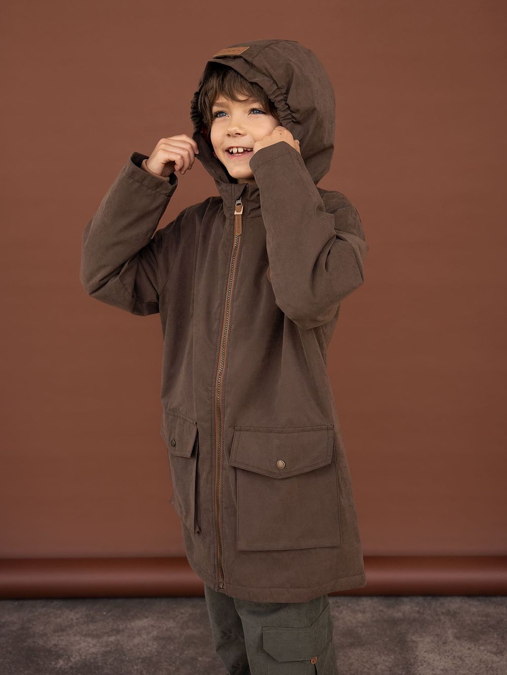 Парка демисезонная "Кофе"