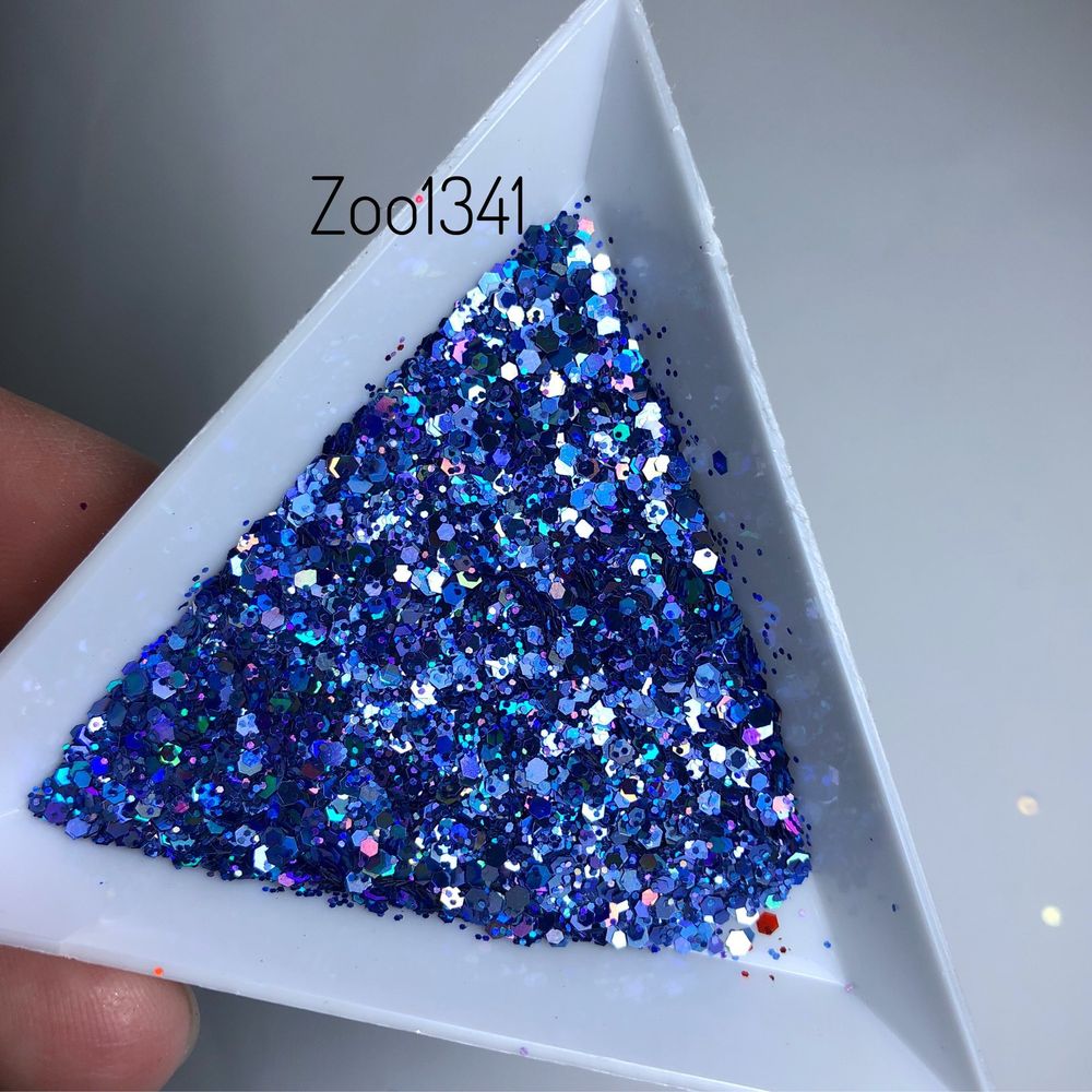Zoo nail Микс шестигранников "Диско соты" 1341