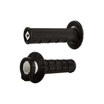 Ручки руля черные (грипсы) ODI V2 Lock-On MX HALF-WAFFLE black