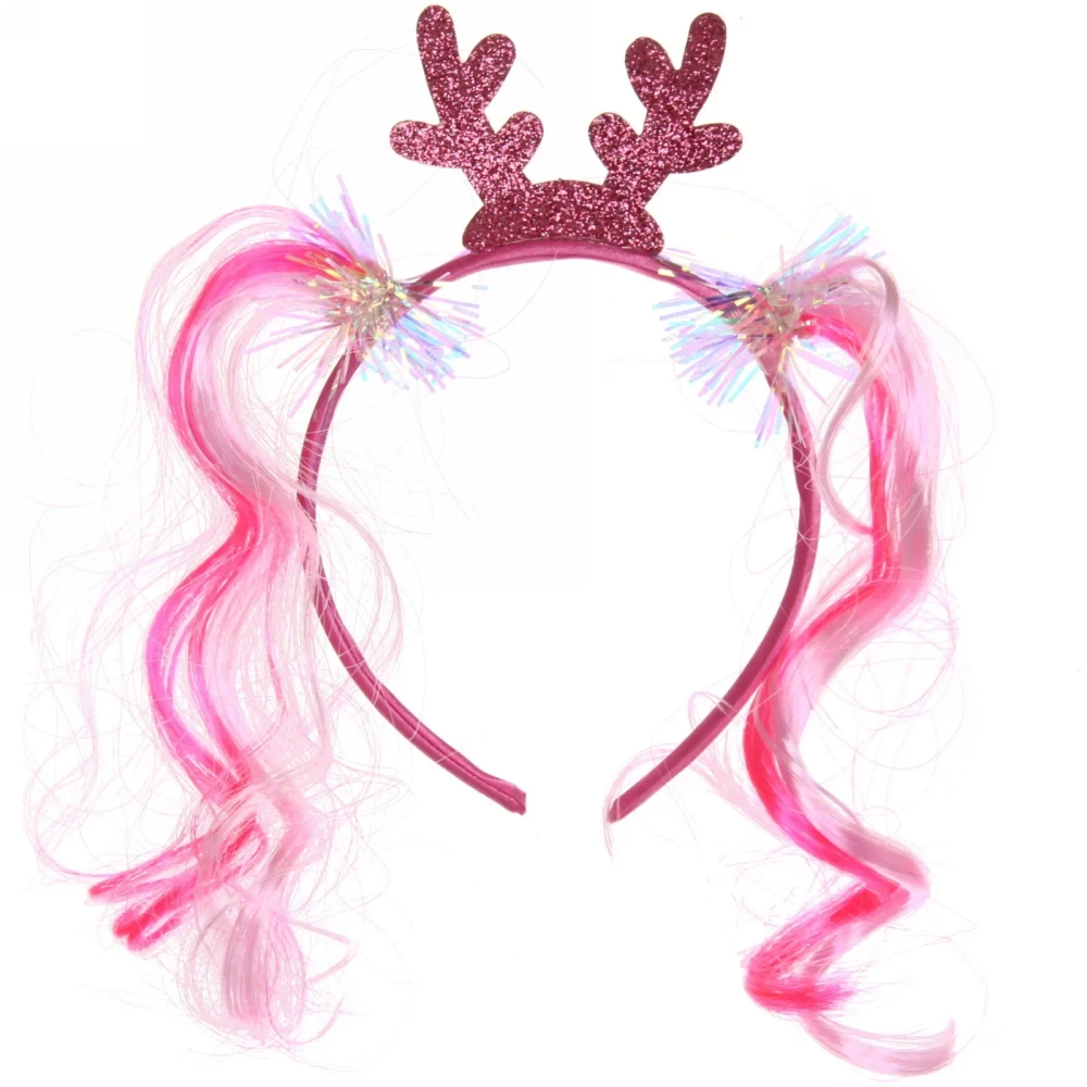 Ободок карнавальный «Яркие локоны» Олененок, микс