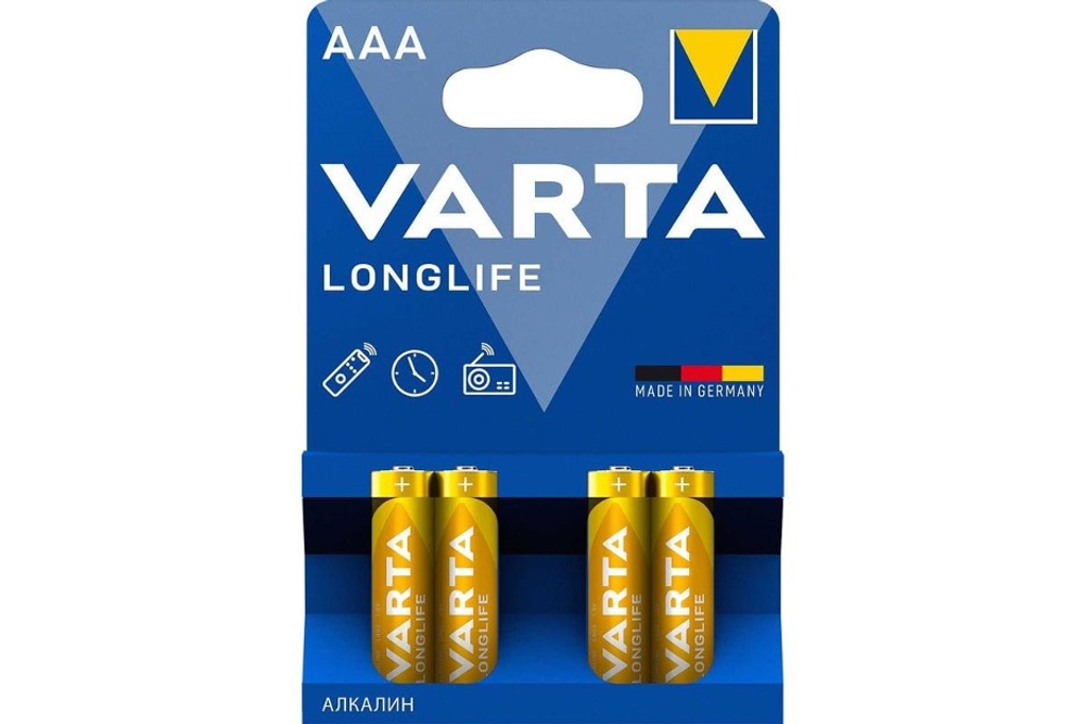 Varta LR 03 LONGLIFE POWER золото  BL-4 уп.40