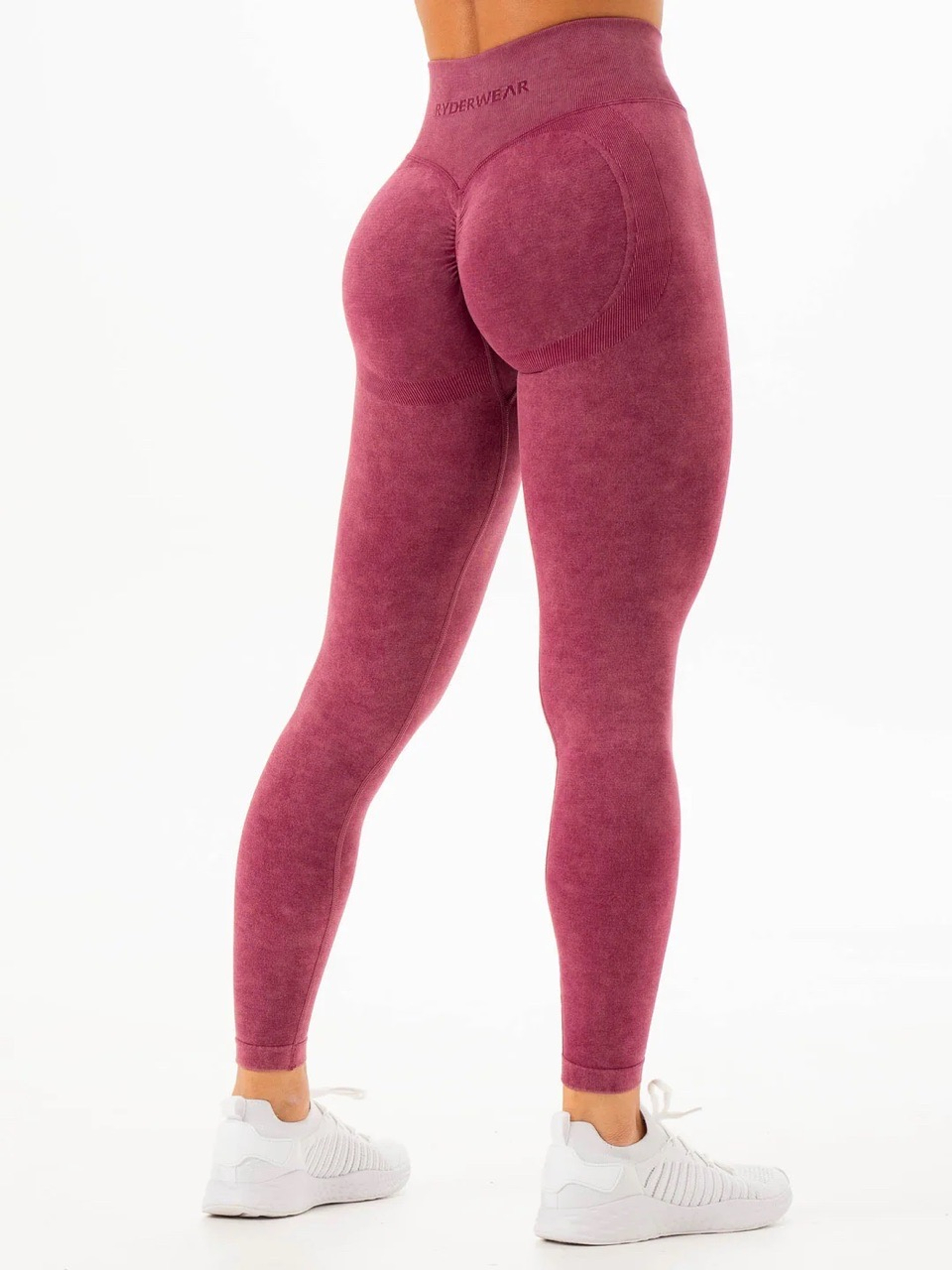 Леггинсы RYDERWEAR Stonewash Scrunch Seamless Wine