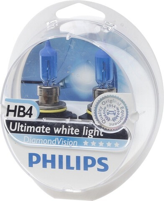Автолампа HВ4(9006) 12V 51W Philips (P22d) (5000К) Diamont Vision (кт2шт) #9006DVS2 ORIGINAL