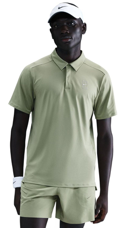 Мужское теннисное поло Nike Court Advantage Dri-Fit Tennis - oil green/white