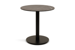 "Каффе" стол из HPL круглый Ø70см, цвет "серый мрамор"