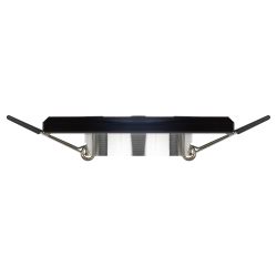 DK8 CH/BK Светильник ЭРА декор стекло квадрат MR16,12V/220V, 50W, хром/черный