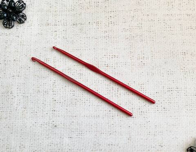 Крючок вязальный алюминий 4,5 мм