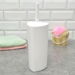 Ерш для унитаза закрытый "Грань" белый