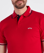 Поло Paul Curved BOSS GREEN - красный(50469245)