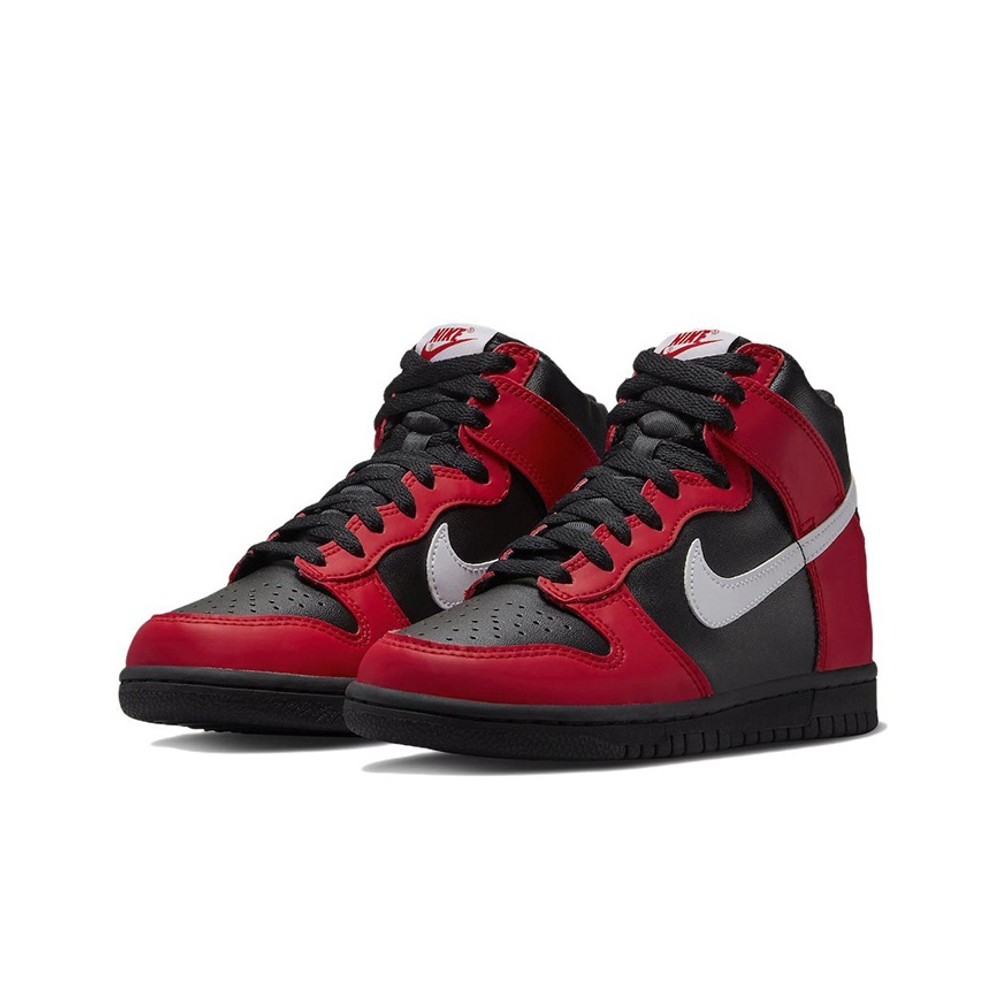 Кроссовки Nike Dunk high Black University Red