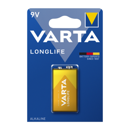 Элемент питания VARTA LONGLIFE 9V BL1 4122 (1/10/50)