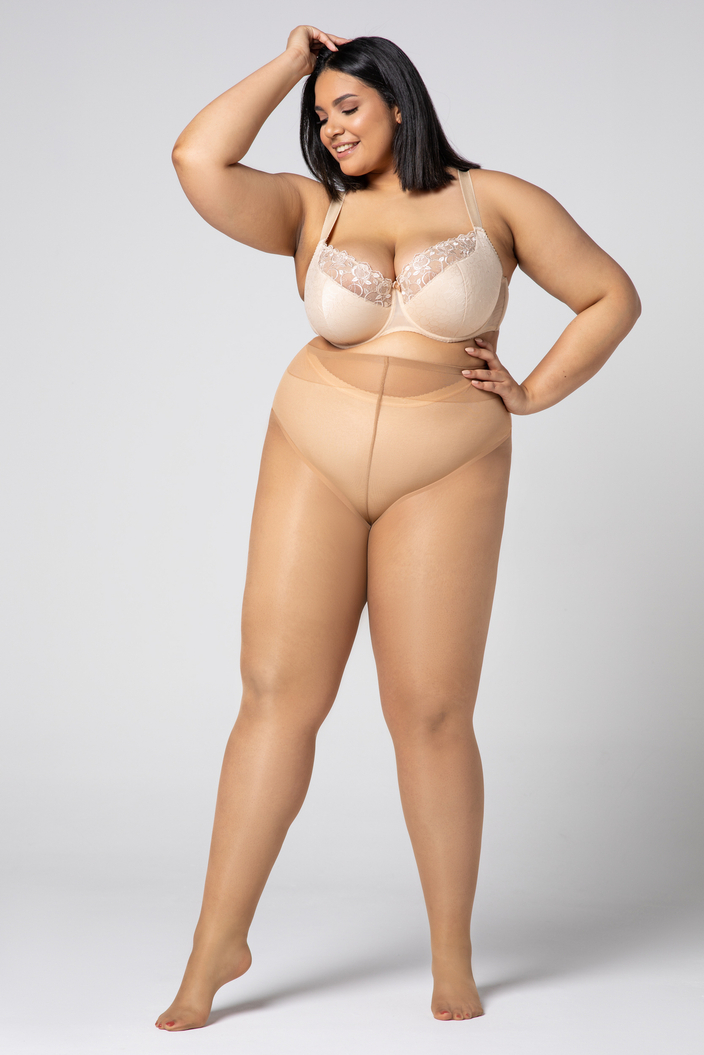 Колготки MONA QUEEN SIZE HIP-NOTIC BIKINI цвет: Jasper