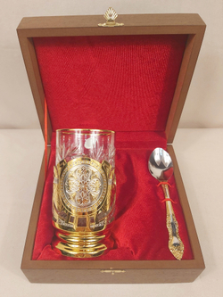 Подстаканник "Узорный" златоустовская гравюра