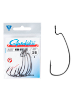 Крючки офсетные Gamakatsu Worm OFFSET EWG HOOKS BLACK размер 1/0 (упк.6шт.)