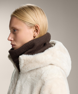 Oysho Снуд трикотажный, коричневый