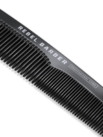 REBEL BARBER Men's Comb Total Black - Премиальная мужская расческа
