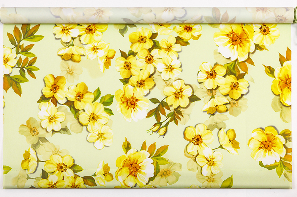 Рулонная штора яблоня, лайм