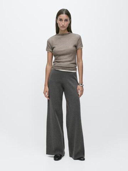 Massimo Dutti Вязаные кюлоты, серый