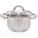 Кастрюля нерж, 2 л, с крыш, DNN2, SD-4268-16