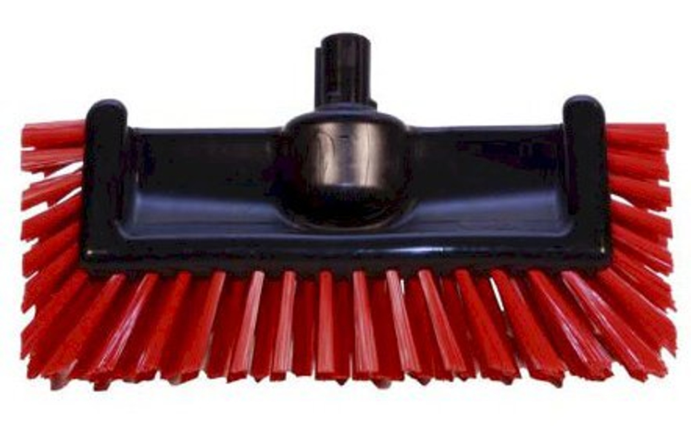 Щетка разноуровневая SYR Scrator Brush, 300 мм, средней жесткости, крепление Interchange, красная