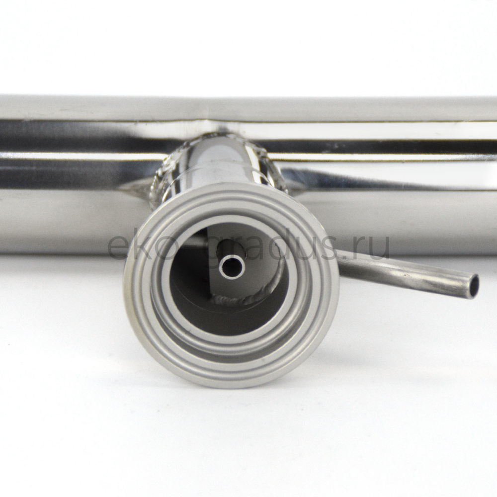 Холодильник димрота горизонтальный с узлом отбора, кламп 2 дюйма