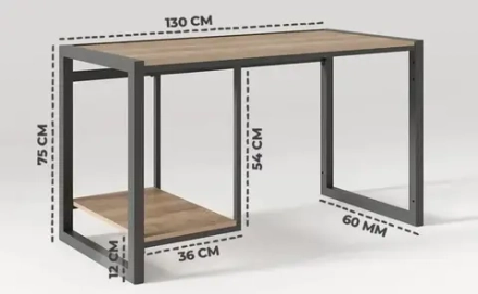 Стол компьютерный стиле лофт
