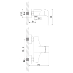 Смеситель Lemark Unit LM4503C для душа