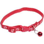 Ошейник с колокольчиком 1*19-32см «Zoo City-Лапки» микс цветов (минивложение 12шт)✦