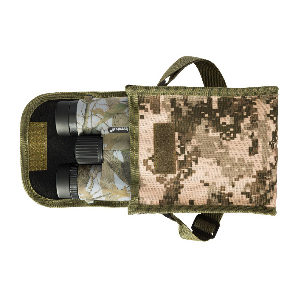 Бинокль Levenhuk Camo Grass 10x42 с сеткой - Плотный чехол в комплекте