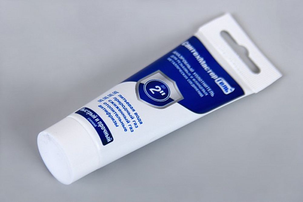 Сантехмастер Гель Синий (тюбик 35 гр) с еврослотом 61047