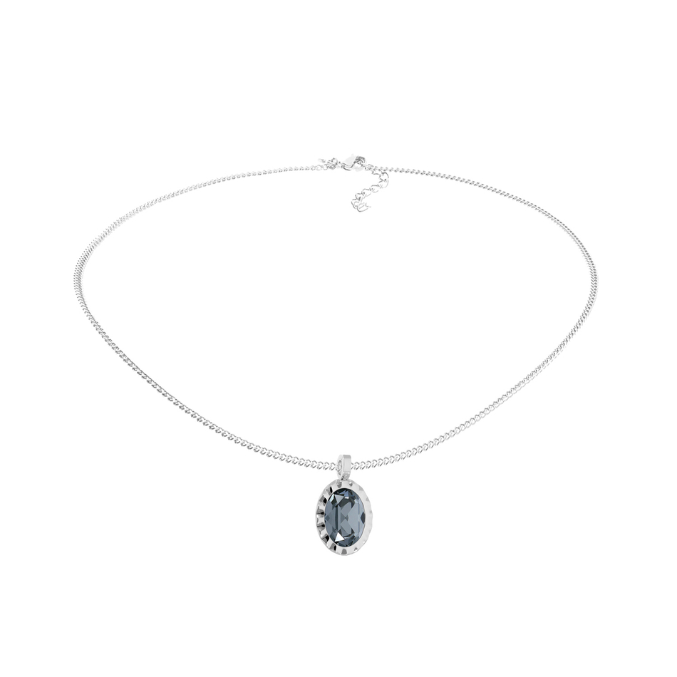 Колье Qudo TIVOLA UNICA big (S/P) Silver night 3 cm 420614