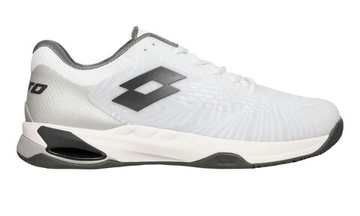 Мужские теннисные кроссовки Lotto Mirage 100 II Clay - all white/asphalt/vapor gray