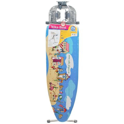 Доска гладильная 122х40 см, Бест, подст д/ут, розет, полк д/бел, удл 2.2 м, Nika, НБ, в асс