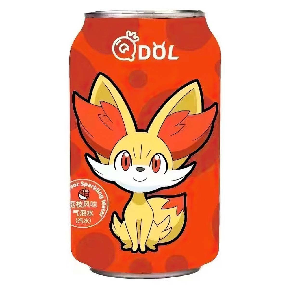 QDOL Lychee (Газированный напиток POKEMON со вкусом Личи) 330мл (24) Китай
