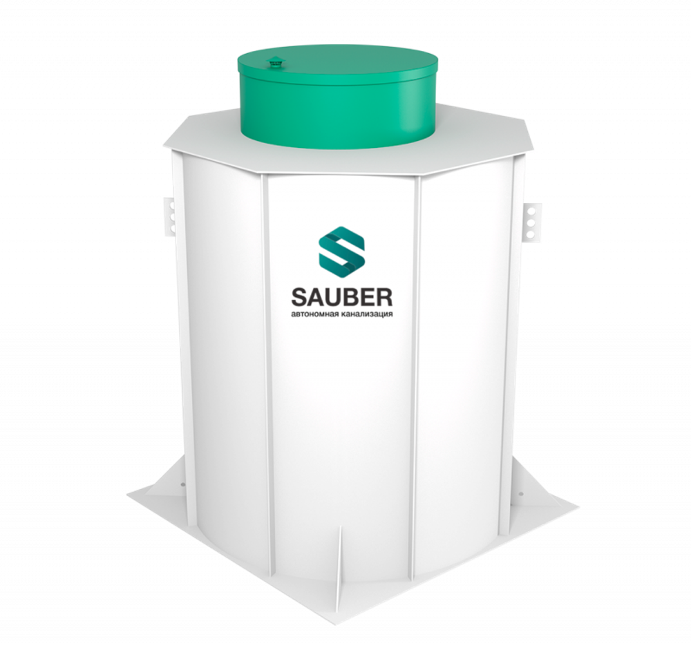 Станция глубокой биологической очистки
 Мультпласт СТ (Заубер) 10 вертикальный / 2000 л. в сутки / до 10 чел. / принудительный сброс / компрессорная аэрация (1740x1740x2410см;200кг;) - арт.552043